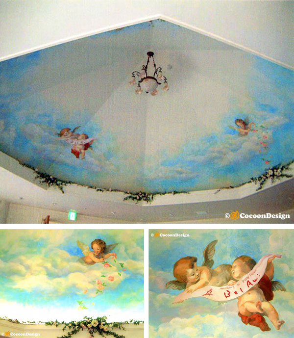 天井画／天使・Ceiling Painting Angel